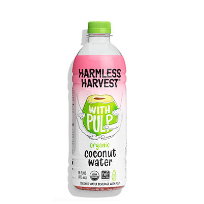 Harmless Harvest Organic Coconut Water with Pulp - Box of 12
